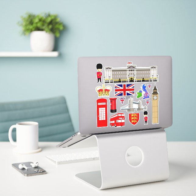 United Kingdom Souvenir Contour (Laptop On Desk)