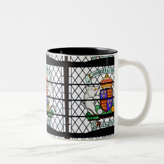 UNITED KINGDOM STAINED GLASS RICHARD III Two-Tone COFFEE MUG (Right)