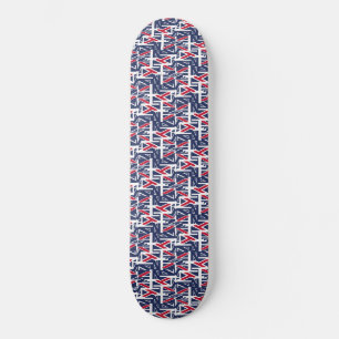 United Kingdom UK flag BY MASANSER PIXELAT Skateboard