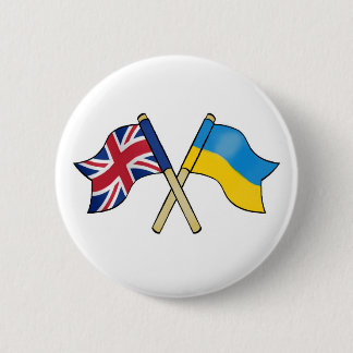 United Kingdom & Ukraine Friendship 2 Inch Round Button