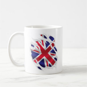 United Kingdom Under The Skin Flag Coffee Mug