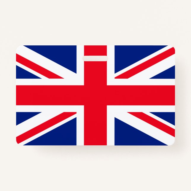 United Kingdom Union Jack Flag Badge (Front)