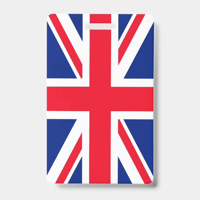 United Kingdom Union Jack Flag Badge (Front)