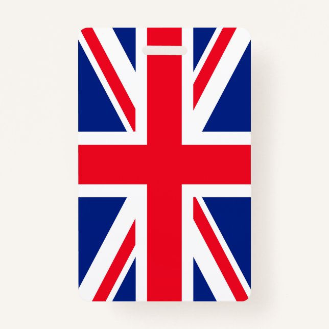 United Kingdom Union Jack Flag Badge (Front)