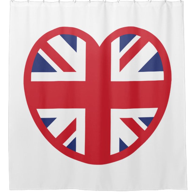 United Kingdom Union Jack Flag Heart (Front)