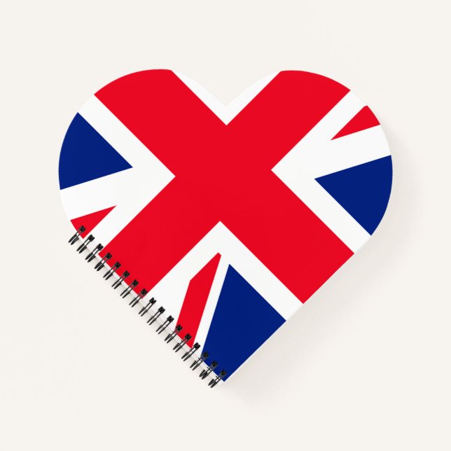 United Kingdom Union Jack Flag Notebook (Front)