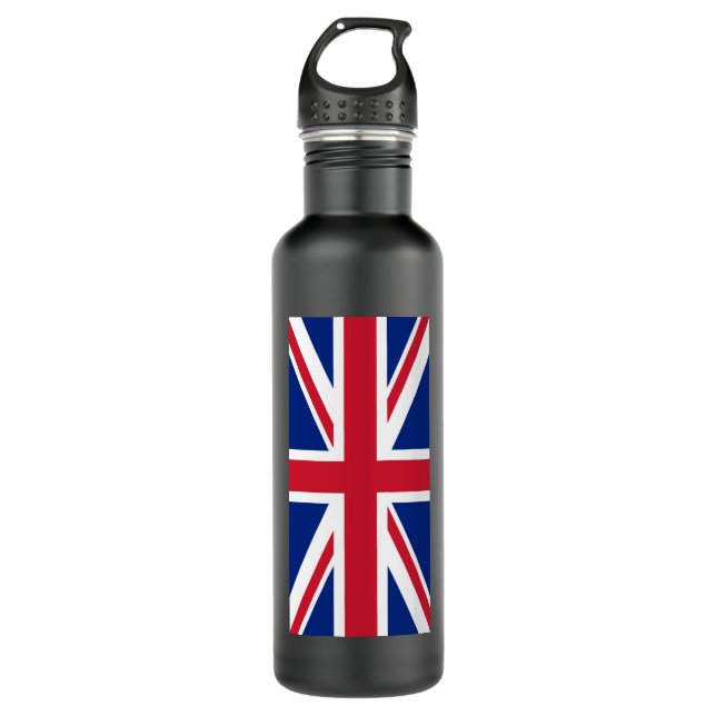 United Kingdom Union Jack Flag of British Colonies 710 Ml Water Bottle (Front)