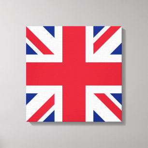 United Kingdom Union Jack Flag of British Colonies Canvas Print