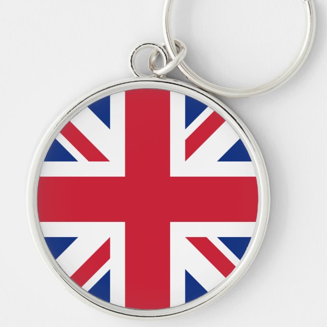 United Kingdom Union Jack Flag of British Colonies Keychain (Front)