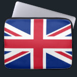 United Kingdom Union Jack Flag of British Colonies Laptop Sleeve<br><div class="desc">The Union Jack, a tapestry woven with threads of history, flutters proudly, a symbol of a nation forged in unity. Its story begins in 1606, when King James VI of Scotland ascended to the English throne as King James I. To commemorate the union of these two kingdoms, he commissioned a...</div>