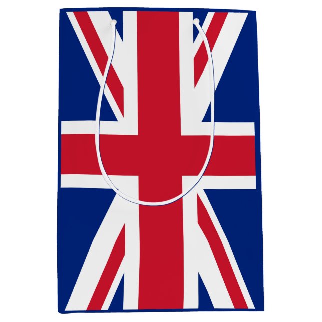 United Kingdom Union Jack Flag of British Colonies Medium Gift Bag (Front)