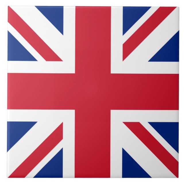 United Kingdom Union Jack Flag of British Colonies Tile (Front)