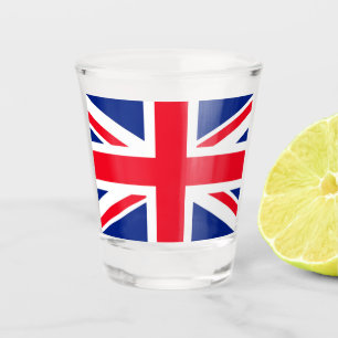 United Kingdom Union Jack Flag Shot Glass