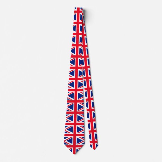 United Kingdom Union Jack Flag Tie (Front)
