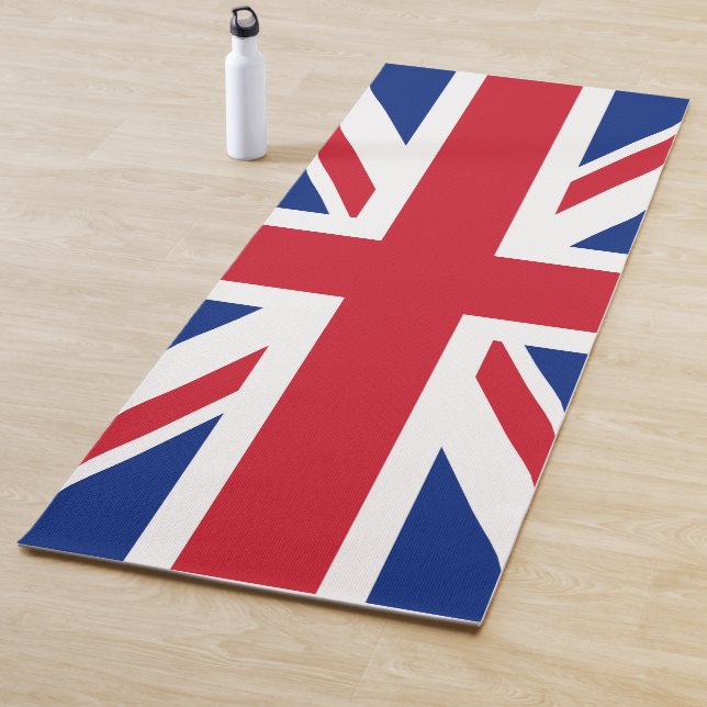 United Kingdom Union Jack Flag Yoga Mat (In Situ)