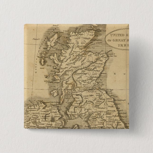 United Kingdoms 2 Inch Square Button (Front)