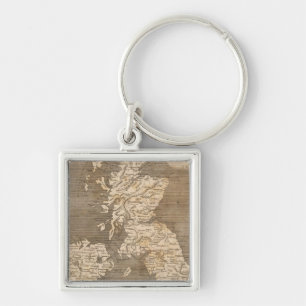 United Kingdoms Map by Arrowsmith Keychain