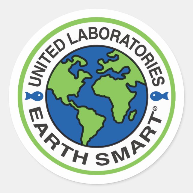 United Laboratories Round Stickers and Labels (Front)