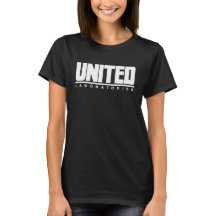 United Laboratories Women's T-Shirt w/ White Logo