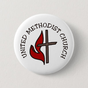 United Methodist Church 2 Inch Round Button