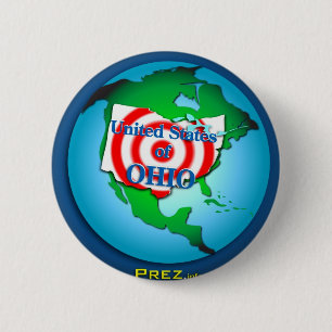 United State of Ohio 2 Inch Round Button
