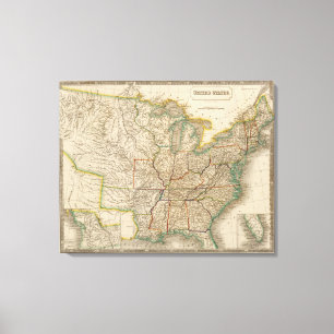 United States 14 Canvas Print