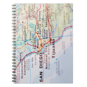 United States 1830 Historical Vintage Map Notebook