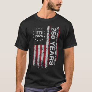 United States 250th Anniversary Birthday Retro USA T-Shirt
