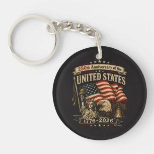 United States 250th Anniversary Celebration Keychain