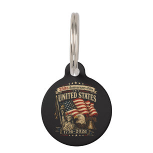 United States 250th Anniversary Celebration Pet Tag