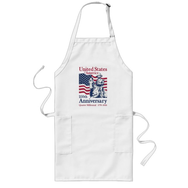 United States 250th Anniversary Commemorative Art  Long Apron (Front)