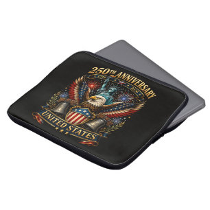 United States 250th Anniversary Patriotic Eagle Laptop Sleeve