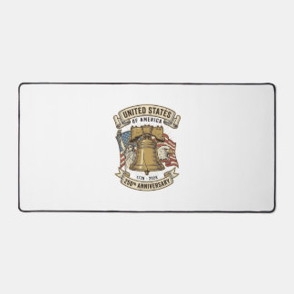 United States 250th Anniversary Patriotic Vector D Desk Mat