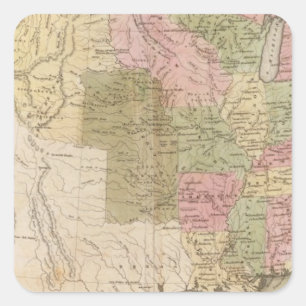 United States 28 Square Sticker