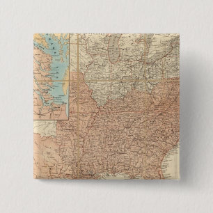 United States 2 Inch Square Button