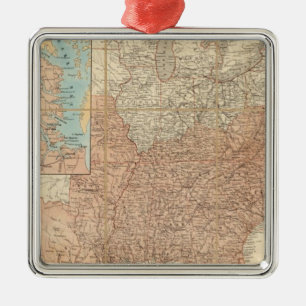United States 2 Metal Ornament