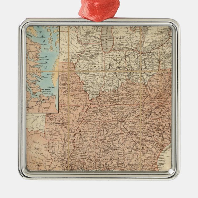 United States 2 Metal Ornament (Front)