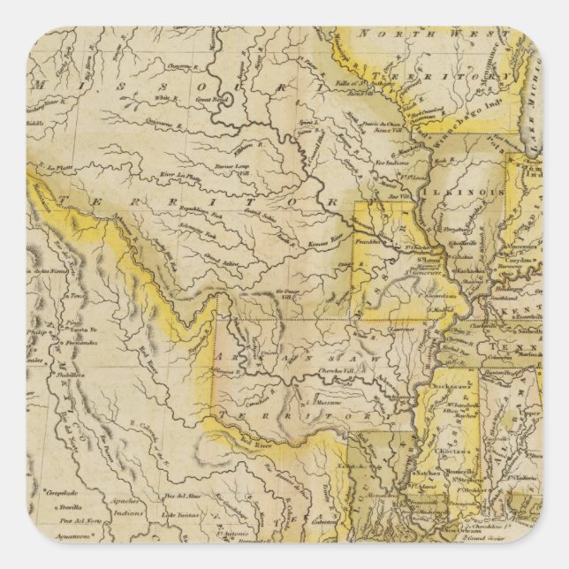 United States 36 Square Sticker (Front)