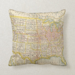 United States 4 Throw Pillow