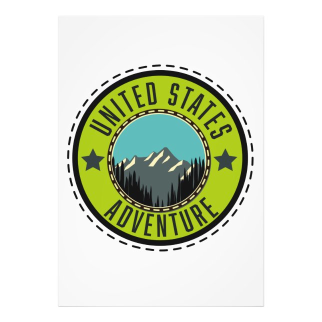 United States Adventure logo Photo Print (Front)