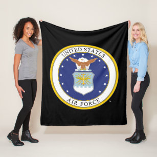 United States Air Force Emblem Fleece Blanket