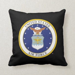 United States Air Force Emblem Throw Pillow