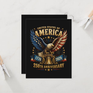 United States America 250th Anniversary Eagle Invitation