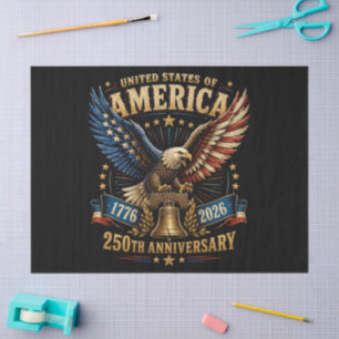 United States America 250th Anniversary Eagle Tissue Paper