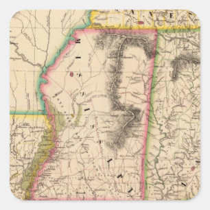 United States, America 56 Square Sticker