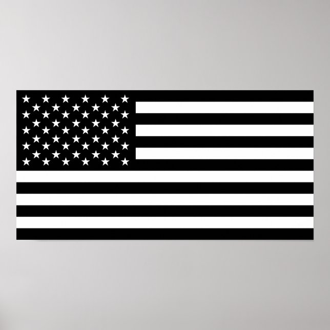 united states america black flag usa symbol poster (Front)