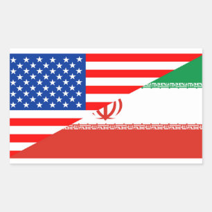 united states america iran half flag usa country sticker