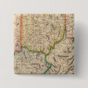 United States, America Sep 50 2 Inch Square Button