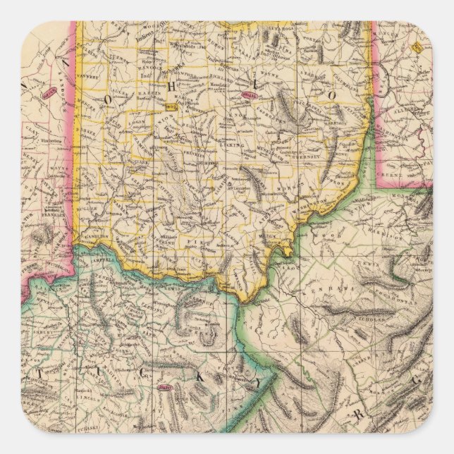 United States, America Sep 50 Square Sticker (Front)