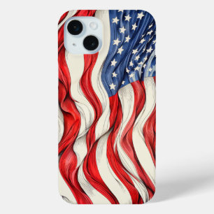 United States American Flag iPhone 15 Mini Case